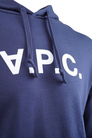 A.P.C. A.P.C. PARIS STANDARD GRAND VPC HOODIE MARINE