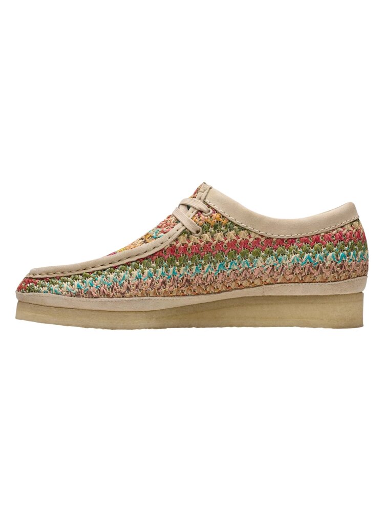 CLARKS WALLABEE RAFFIA MULTICOLOUR