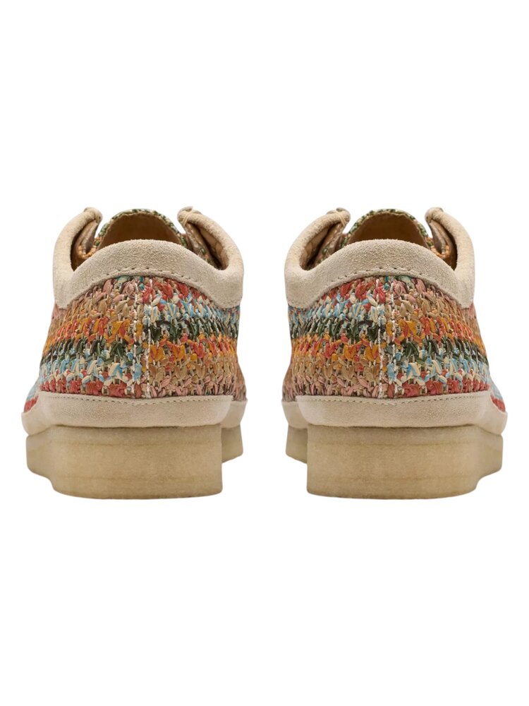 CLARKS WALLABEE RAFFIA MULTICOLOUR