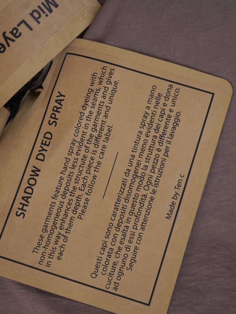 Ten C TEN C SHADOW DYED SPRAY MID LAYER JACK BRUIN