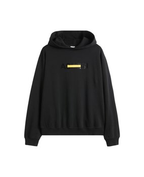 ASPESI BRUSHED COTTON HOODIE ZWART ASPESI BRUSHED COTTON HOODIE ZWART