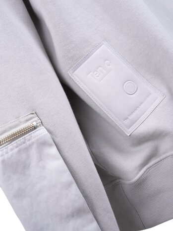 TEN C FELPA POLO SWEATER GRIJS TEN C FELPA POLO SWEATER GRIJS