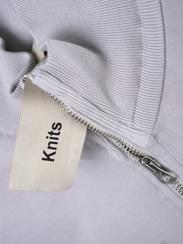 Ten C TEN C FELPA POLO SWEATER GRIJS