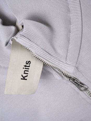 Ten C TEN C FELPA POLO SWEATER GRIJS