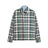 Aspesi ASPESI REVERSIBLE MADRAS COTTON AND CHAMBRAY OVERSHIRT MULTICOLOUR