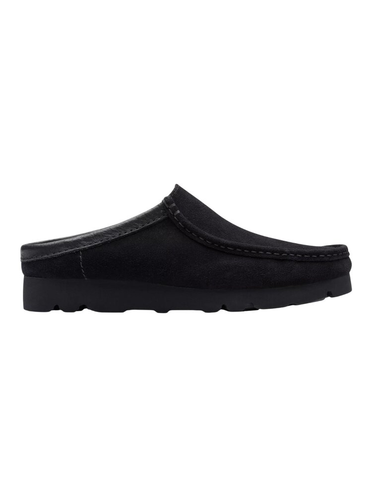 Clarks CLARKS WALLABEE SLIP ON ZWART Clarks CLARKS WALLABEE SLIP ON ZWART