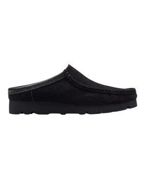 Clarks CLARKS WALLABEE SLIP ON ZWART