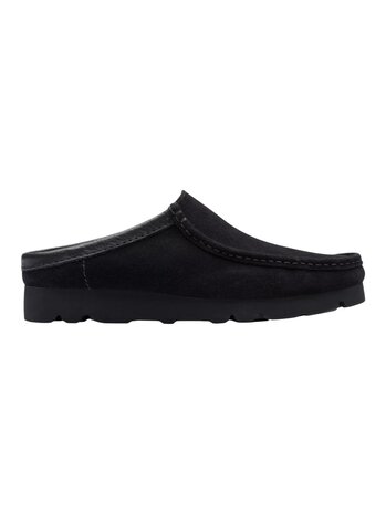 CLARKS WALLABEE SLIP ON ZWART CLARKS WALLABEE SLIP ON ZWART