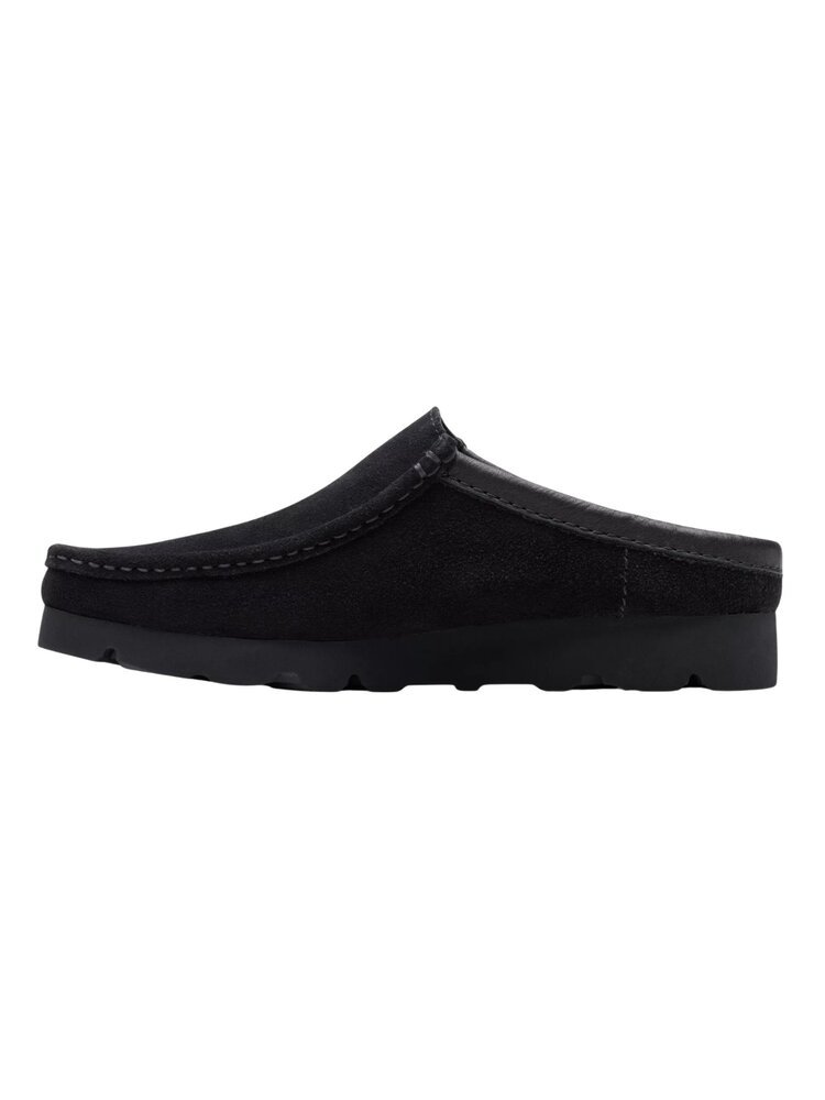 Clarks CLARKS WALLABEE SLIP ON ZWART Clarks CLARKS WALLABEE SLIP ON ZWART