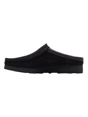 Clarks CLARKS WALLABEE SLIP ON ZWART Clarks CLARKS WALLABEE SLIP ON ZWART
