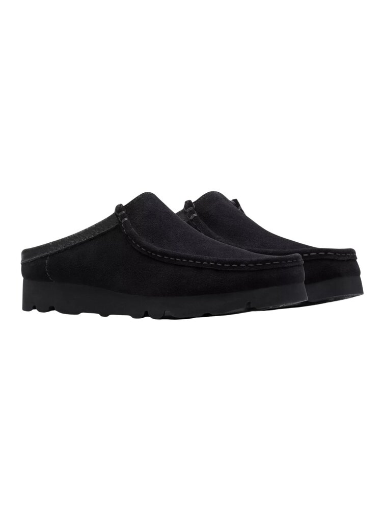 CLARKS WALLABEE SLIP ON ZWART CLARKS WALLABEE SLIP ON ZWART
