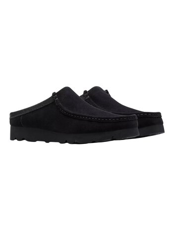Clarks CLARKS WALLABEE SLIP ON ZWART Clarks CLARKS WALLABEE SLIP ON ZWART
