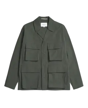 Norse Projects NORSE PROJECTS MADS OVERSHIRT BLACK OLIVE