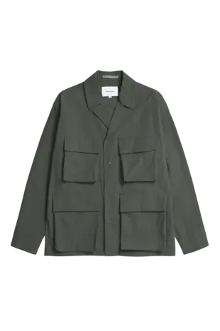 Norse Projects NORSE PROJECTS MADS OVERSHIRT BLACK OLIVE