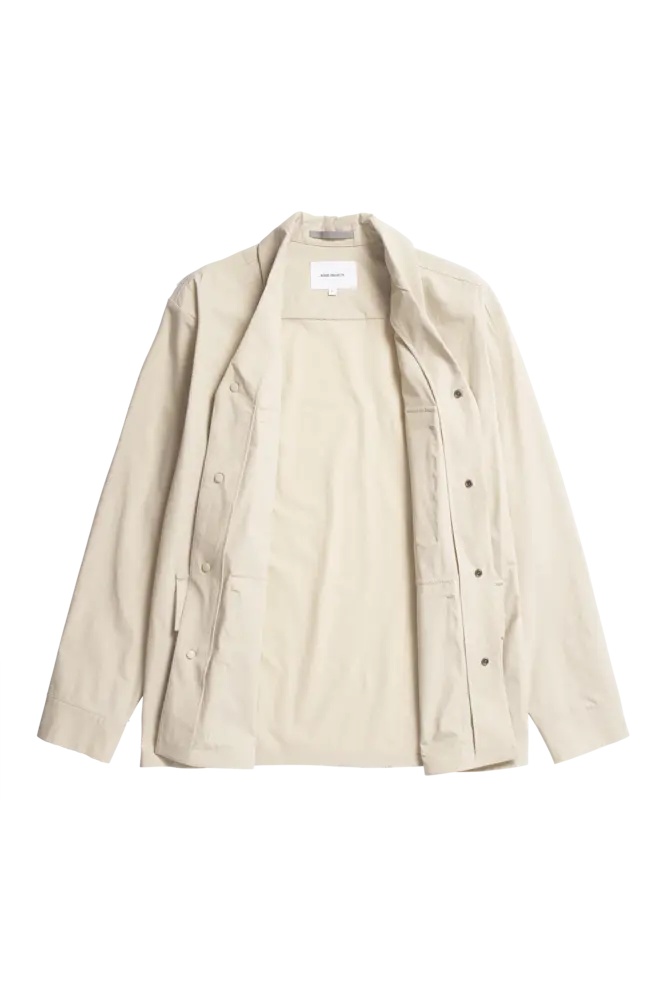 NORSE PROJECTS MADS OVERSHIRT LIGHT KHAKI