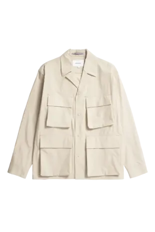 NORSE PROJECTS MADS OVERSHIRT LIGHT KHAKI