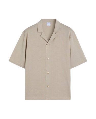 ASPESI SHORT-SLEEVED KNIT SHIRT SAND ASPESI SHORT-SLEEVED KNIT SHIRT SAND