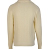 ASPESI COTTON AND HEMP BLEND YARN POLO PULLOVER OFF-WHITE ASPESI COTTON AND HEMP BLEND YARN POLO PULLOVER OFF-WHITE