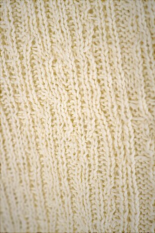 Aspesi ASPESI COTTON AND HEMP BLEND YARN POLO PULLOVER OFF-WHITE