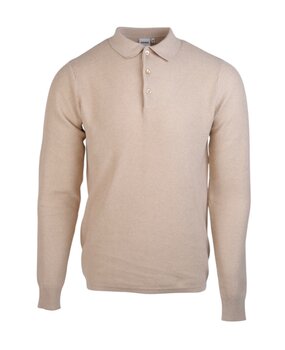 ASPESI COTTON POLO PULLOVER NATUREL ASPESI COTTON POLO PULLOVER NATUREL