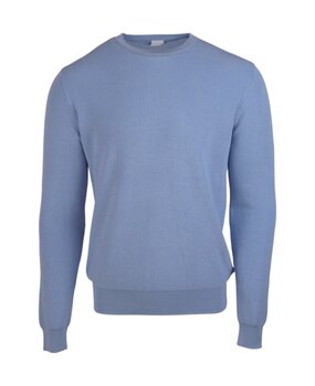 ASPESI COTTON PULLOVER BLAUW ASPESI COTTON PULLOVER BLAUW
