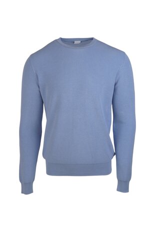 ASPESI COTTON PULLOVER BLAUW