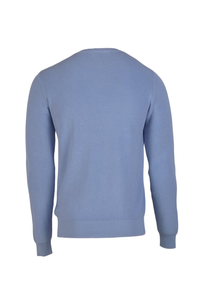 ASPESI COTTON PULLOVER BLAUW