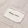 BRAM'S FRUIT LINEN REPAIR SHORTSLEEVE SHIRT NATUREL BRAM'S FRUIT LINEN REPAIR SHORTSLEEVE SHIRT NATUREL