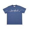 BRAM'S FRUIT GARDEN HOSE CHAIN STITCH T-SHIRT BLAUW BRAM'S FRUIT GARDEN HOSE CHAIN STITCH T-SHIRT BLAUW