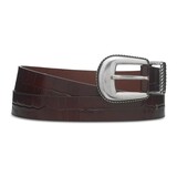 DRÔLE DE MONSIEUR CROCODILE LEATHER RIEM BRUIN