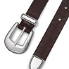 DRÔLE DE MONSIEUR CROCODILE LEATHER RIEM BRUIN DRÔLE DE MONSIEUR CROCODILE LEATHER RIEM BRUIN