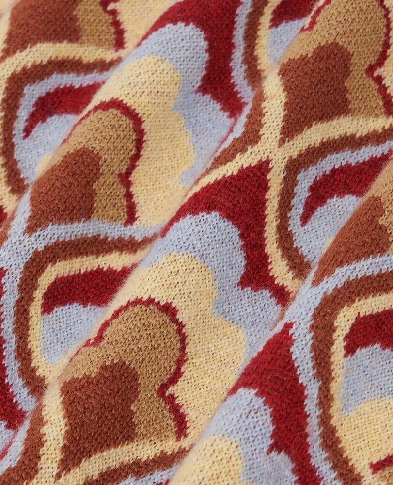 Drole De Monsieur DRÔLE DE MONSIEUR TAPISSERIE CARDIGAN ROOD