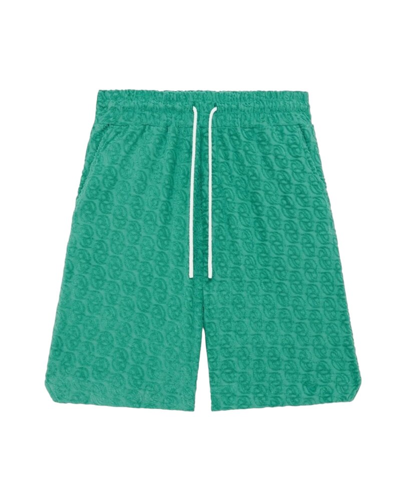 Drole De Monsieur DRÔLE DE MONSIEUR MONOGRAMME SHORTS GROEN