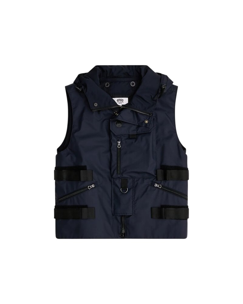 Commes des Garcons Junya Watanabe C.P. COMPANY X COMME DES GARÇONS JUNYA WATANABE BODYWARMER ZWART