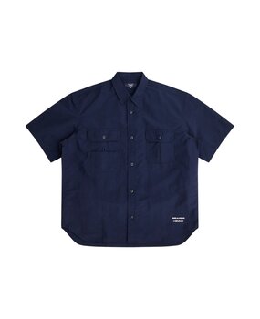 COMME DES GARÇONS HOMME NYLON SHORT SLEEVE SHIRT MARINE COMME DES GARÇONS HOMME NYLON SHORT SLEEVE SHIRT MARINE