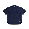 Comme des Garcons Homme COMME DES GARÇONS HOMME NYLON SHORT SLEEVE SHIRT MARINE