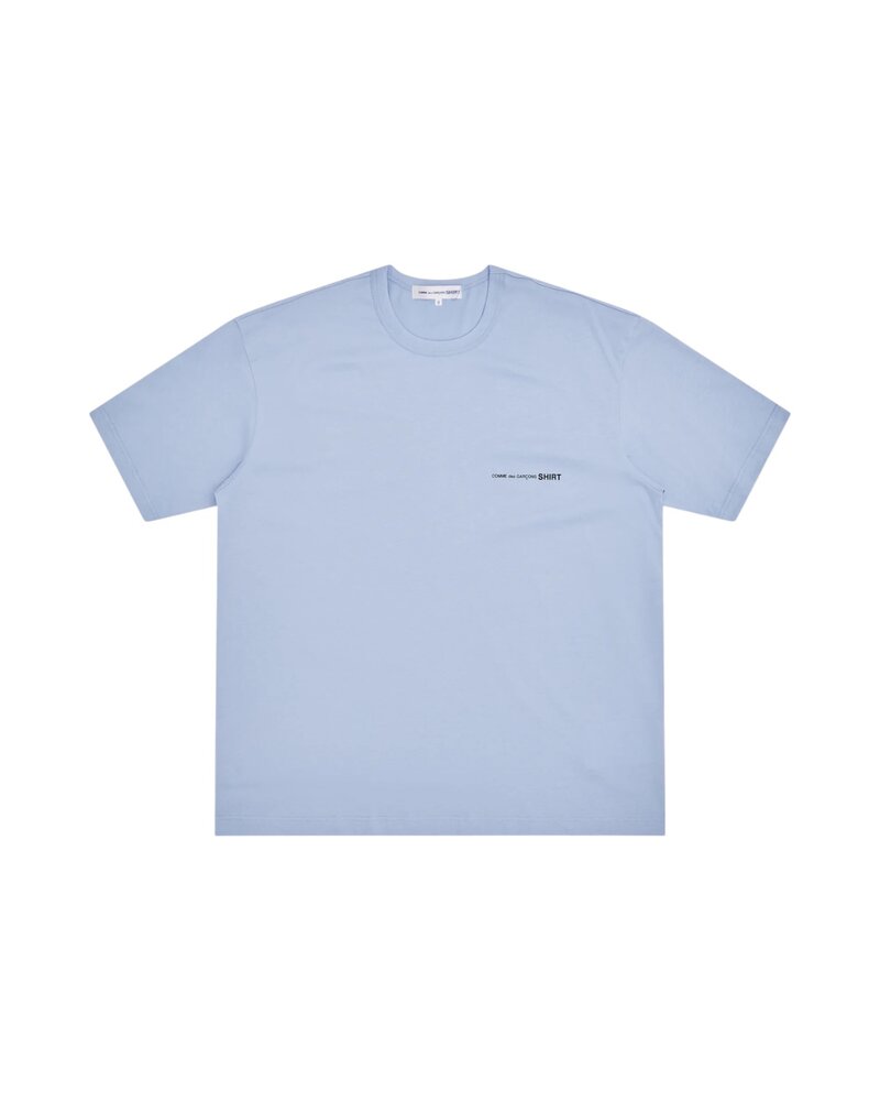Comme des Garcons Shirt COMME DES GARÇONS SHIRT LOGO T-SHIRT BLAUW