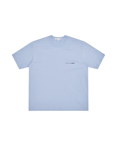 Comme des Garcons Shirt COMME DES GARÇONS SHIRT LOGO T-SHIRT BLAUW