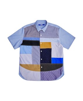 Commes des Garcons Junya Watanabe COMME DES GARÇONS JUNYA WATANABE MULTI FABRIC PATCH WORK SHIRT Commes des Garcons Junya Watanabe COMME DES GARÇONS JUNYA WATANABE MULTI FABRIC PATCH WORK SHIRT