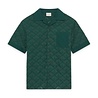 DRÔLE DE MONSIEUR TAPISSERIE SHORTSLEEVE SHIRT GROEN DRÔLE DE MONSIEUR TAPISSERIE SHORTSLEEVE SHIRT GROEN