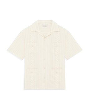 DRÔLE DE MONSIEUR CUBAINE SHORTSLEEVE SHIRT ECRU DRÔLE DE MONSIEUR CUBAINE SHORTSLEEVE SHIRT ECRU
