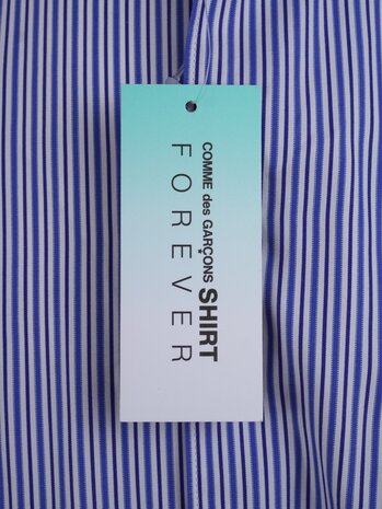 Comme des Garcons Shirt COMME DES GARÇONS SHIRT FOREVER STRIPE MIX BLAUW