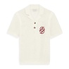 DRÔLE DE MONSIEUR MAILLE MONOGRAME POLO CREAM DRÔLE DE MONSIEUR MAILLE MONOGRAME POLO CREAM