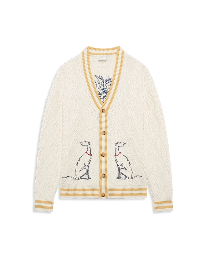 Drole De Monsieur DRÔLE DE MONSIEUR MEDICIS CARDIGAN CREAM