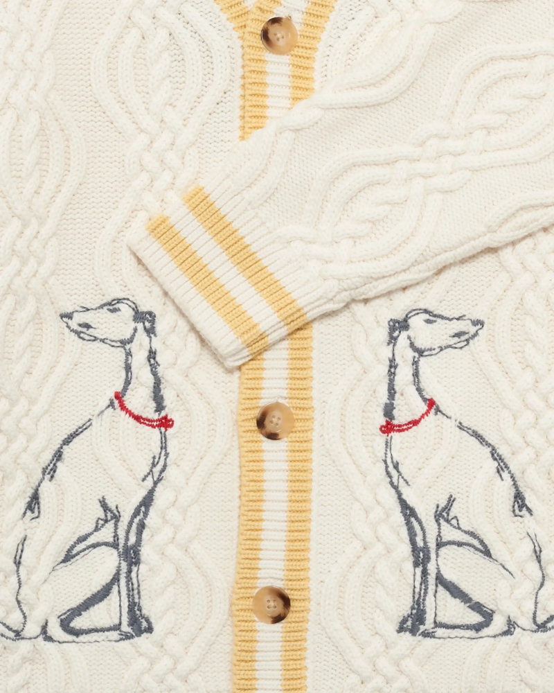 Drole De Monsieur DRÔLE DE MONSIEUR MEDICIS CARDIGAN CREAM