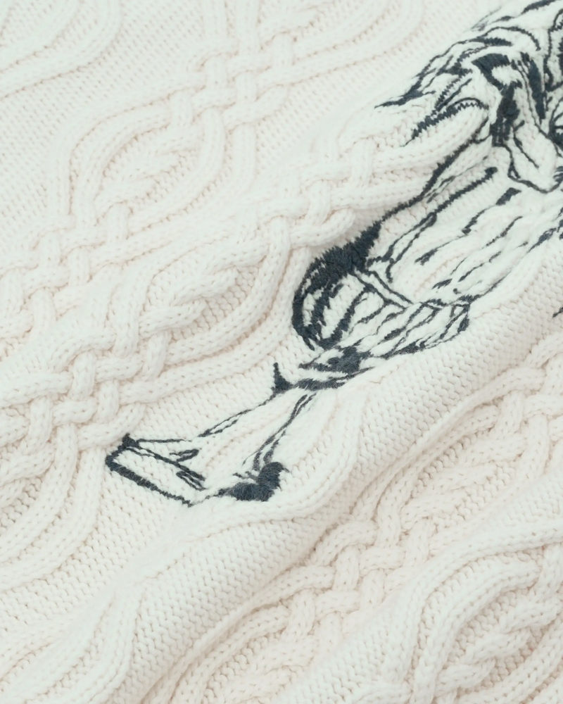 Drole De Monsieur DRÔLE DE MONSIEUR MEDICIS CARDIGAN CREAM