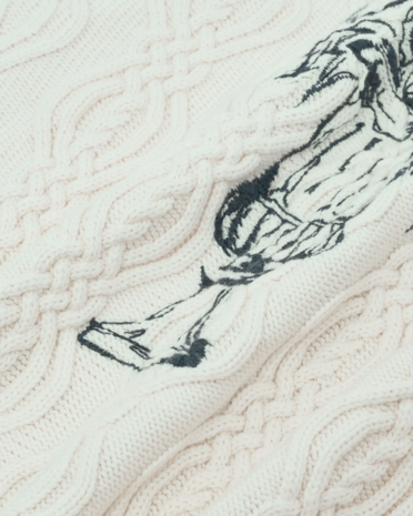 Drole De Monsieur DRÔLE DE MONSIEUR MEDICIS CARDIGAN CREAM