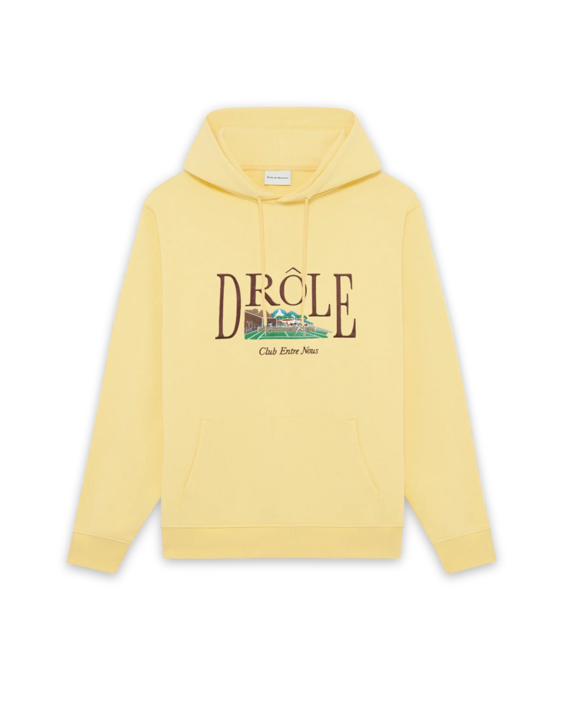 Drole De Monsieur DRÔLE DE MONSIEUR TENNIS HOODIE GEEL