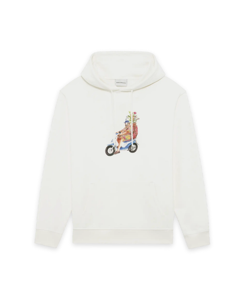 Drole De Monsieur DRÔLE DE MONSIEUR GOLFEUR HOODIE OFF WHITE