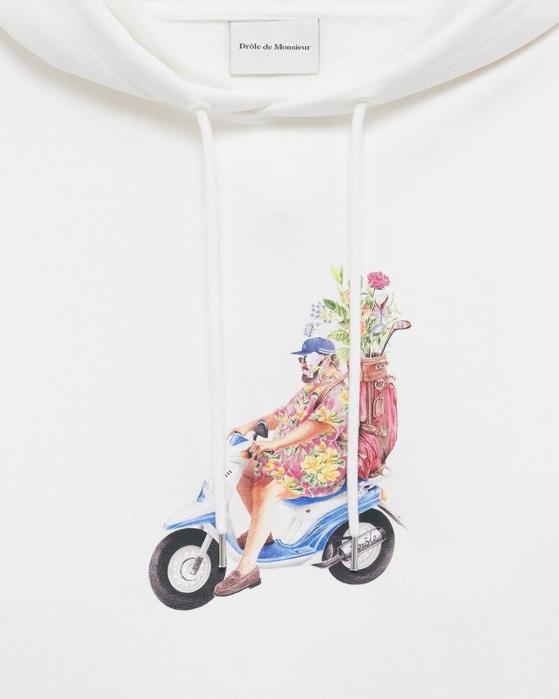 Drole De Monsieur DRÔLE DE MONSIEUR GOLFEUR HOODIE OFF WHITE